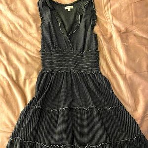 Black & White Flowy Cotton Dress